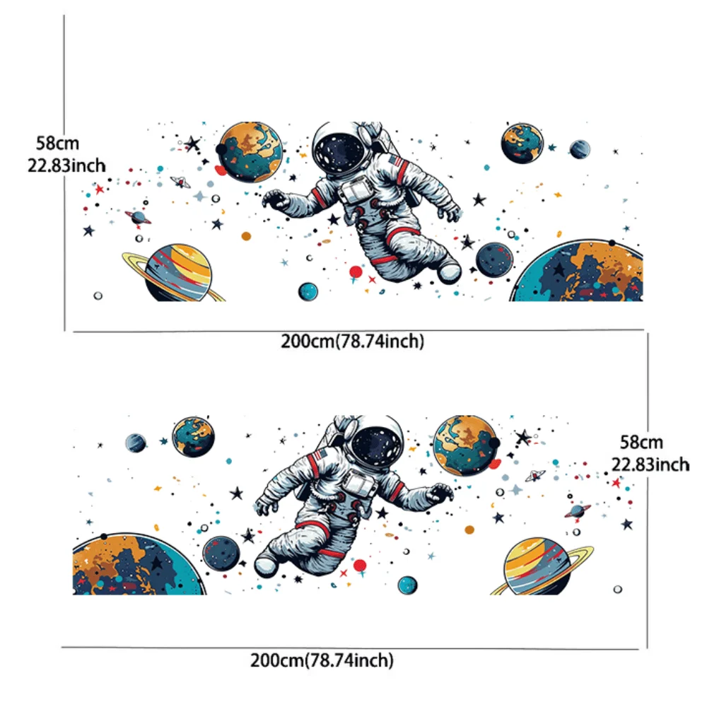 ملصق فينيل لسيارة رائد الفضاء الكوكبي ملصق PVC ذاتي اللصق مناسب للشاحنات SUV الديكور اكسسوارات السيارات هدية #6