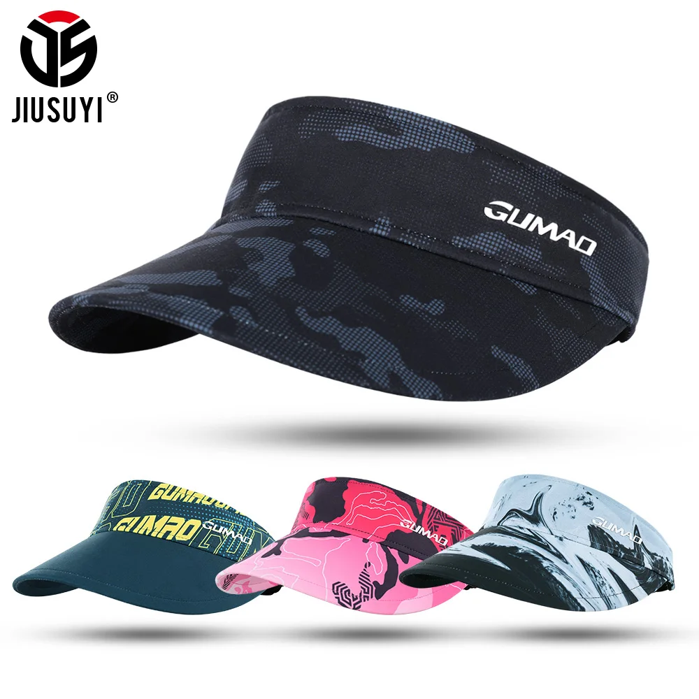 

Summer Breathable Sun Visor Hats Men Women UV Protection Top Empty Outdoor Sports Tennis Golf Running Sunscreen Elastic Caps