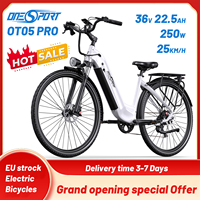 ONESPORT OT05 Pro Electric Bicycle 250W Motor 36V 22.5AH Adult City Commuter Electric Bike 27.5\