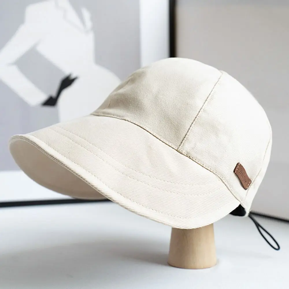 Sun Hat Foldable Wide Brim Drawstring Adjustable Caps for Men Women Beach Hats Summer Quick-drying Visors Fisherman Cap