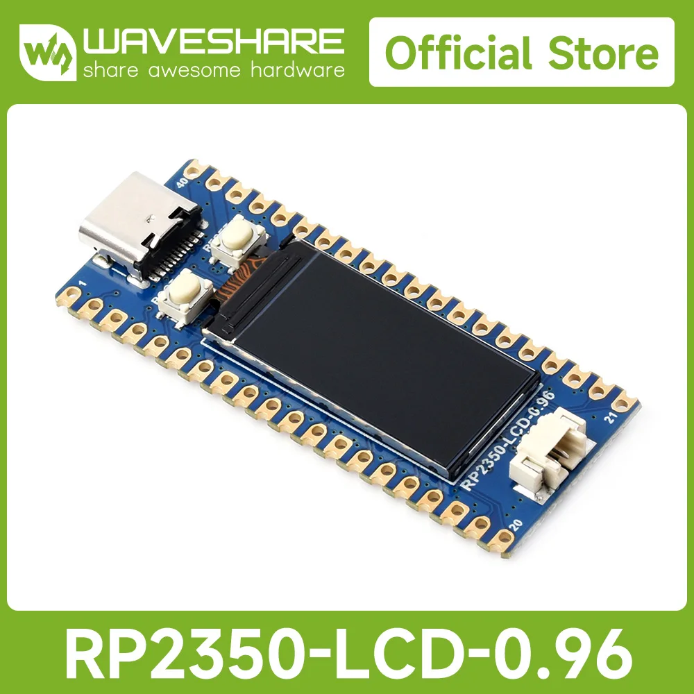 Waveshare RP2350-LCD-0.96 Development Board, With 0.96inch LCD Display,160×80 Based On RP2350A Dual-core & Dual-architecture