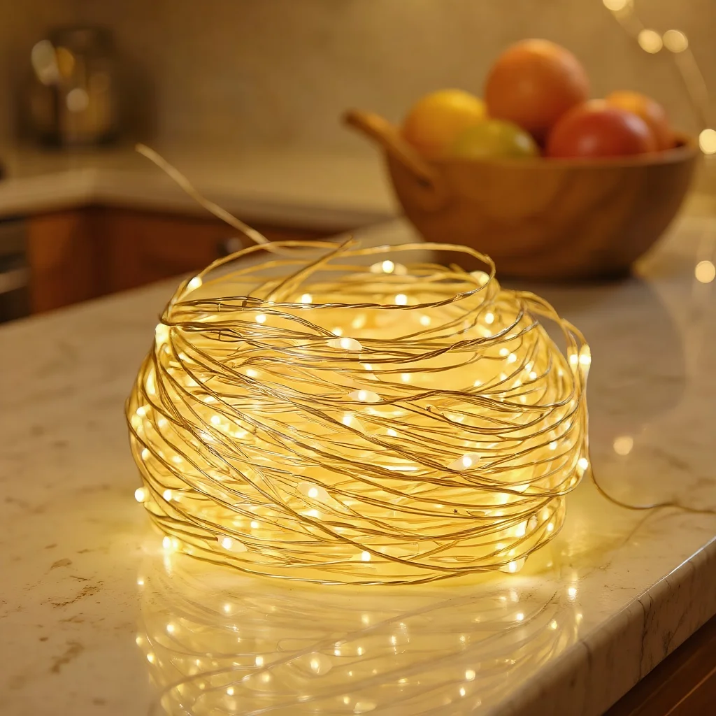 أضواء LED من الأسلاك النحاسية لعيد الميلاد وحفلات الزفاف وديكورات الحفلات #1