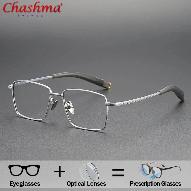 

Rectangle Titanium Prescription Glasses Men 1.74 Myopia Optical Photochromic Eyeglasses Doctor With Eyewear Bifocal Progressive
