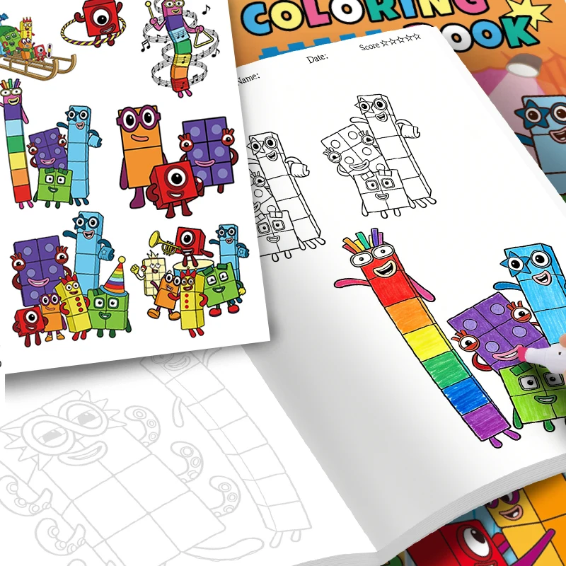 Niedliche digitale Malbücher, Anime-Cartoon-Linienzeichnungen, Skizzen-Bilderbuch für Kinder, Geburtstagsgeschenk für Kinder/Weihnachtsgeschenk – Detail 5