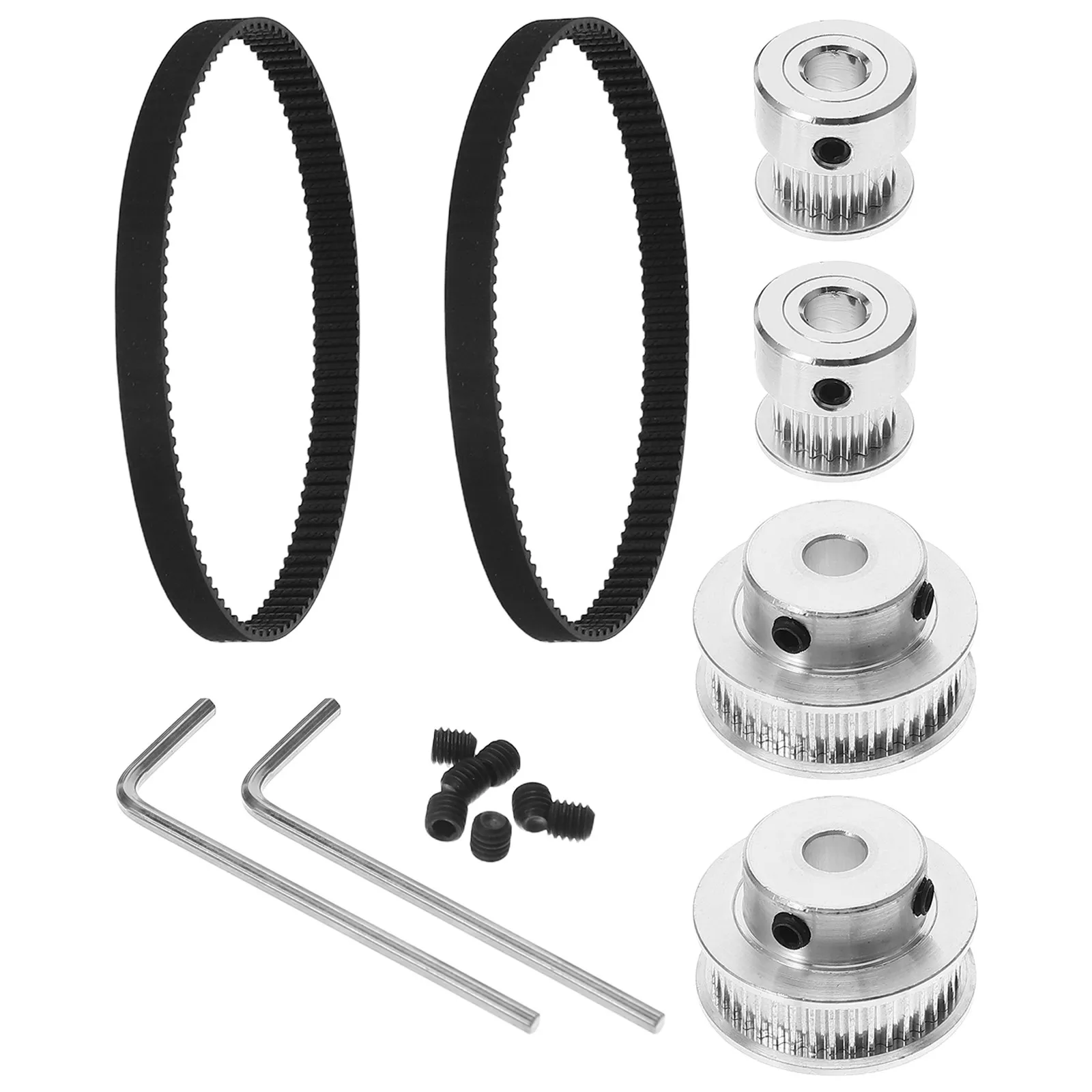 1Set 2Gt Synchronous Wheel High Pulley Industrial Automation Mechanical Transmission Timing Belt Kit Easy