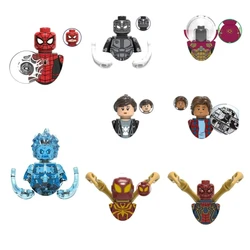 X0266 Spiderman Ned Liz Hydro Man Building Blocks Hero Anime Bricks Dolls Mini Action Toy Figures Assemble Blocks Children Gifts