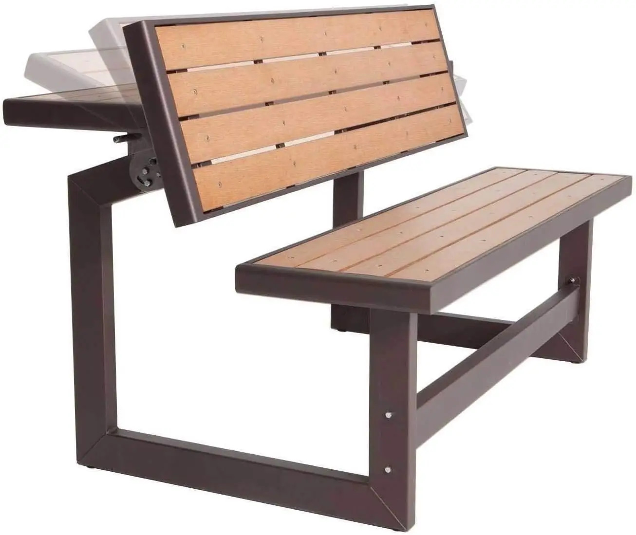 60054 Convertible Bench / Table, Faux Wood Construction