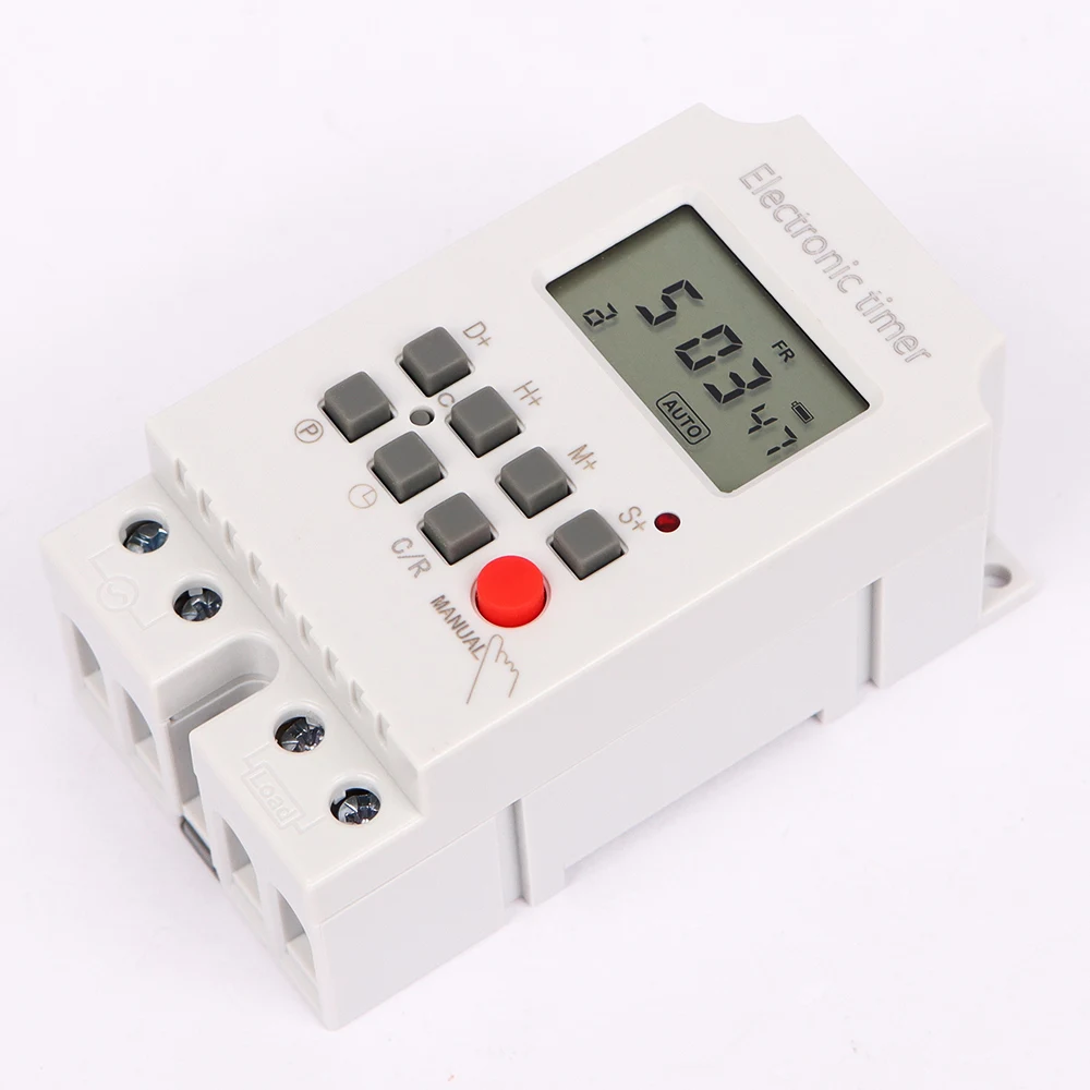 KG316S-II Digital Timer Switch 110V 220V Electronic Timer  7 Days Weekly Automatic Programmable Timer Relay with Blackout Memory