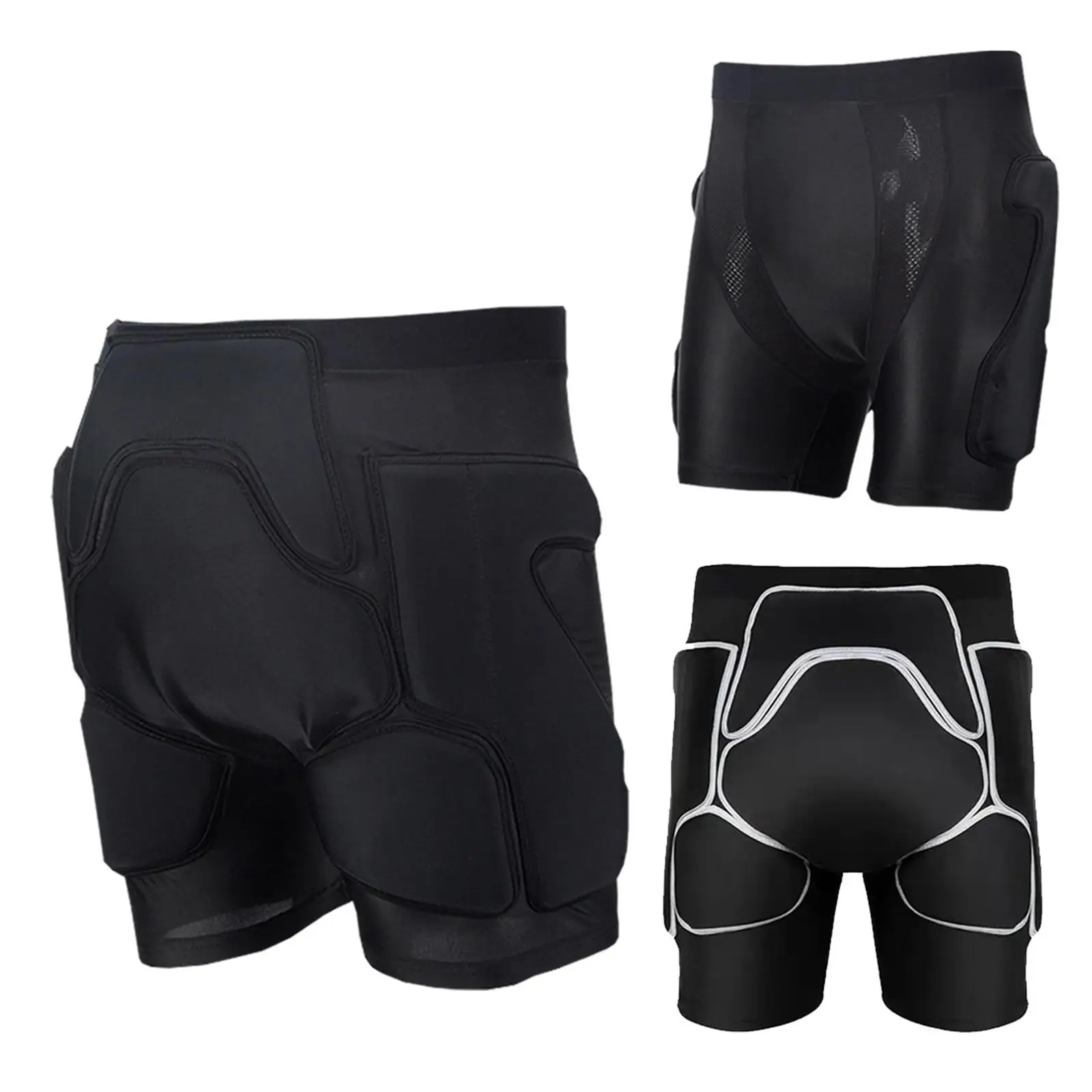 Protective Padded Shorts Skid Hip Pad Multifunction 3D Impact Pad for Ski Snowboarding Skateboard Outdoor Sports Roller Skating