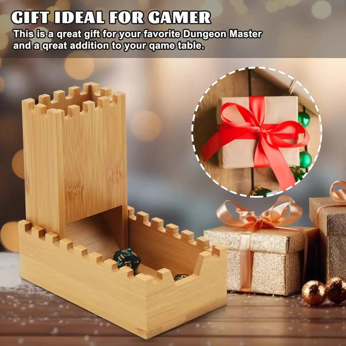 Foldable Wooden Dice Tower Dice Storage Box Board game Prop Dice Box desktop storage box for RPG DND Dice player Storaging Dices