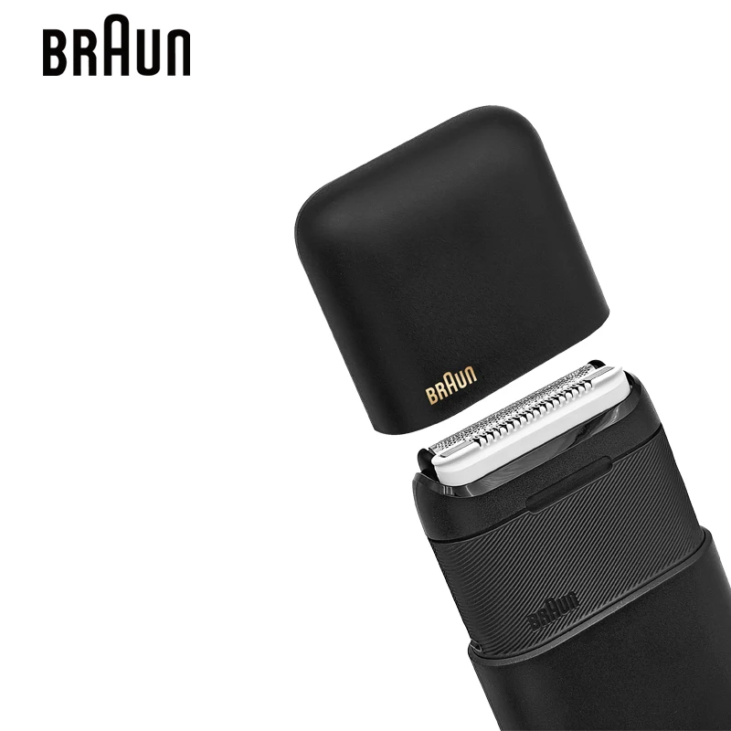 Original Braun M1012 Electric Men's Razor Portable Mini Shaver Wet Dry Shaving Waterproof Floating Razor With Replacement Head