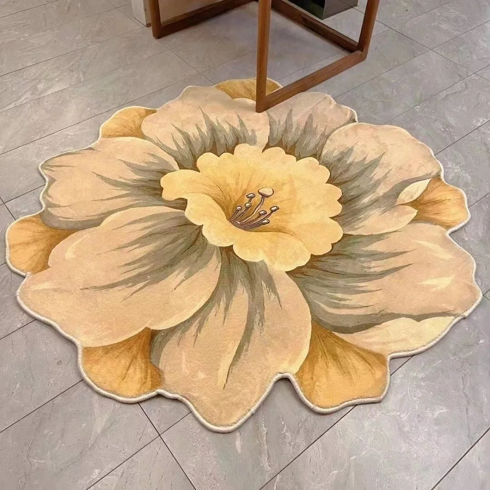 New Allotype Flower Doormat Rug for Living Room Carpet Bedroom Bedside Door Floor Mat Home Decor Non-slip Bath Mat