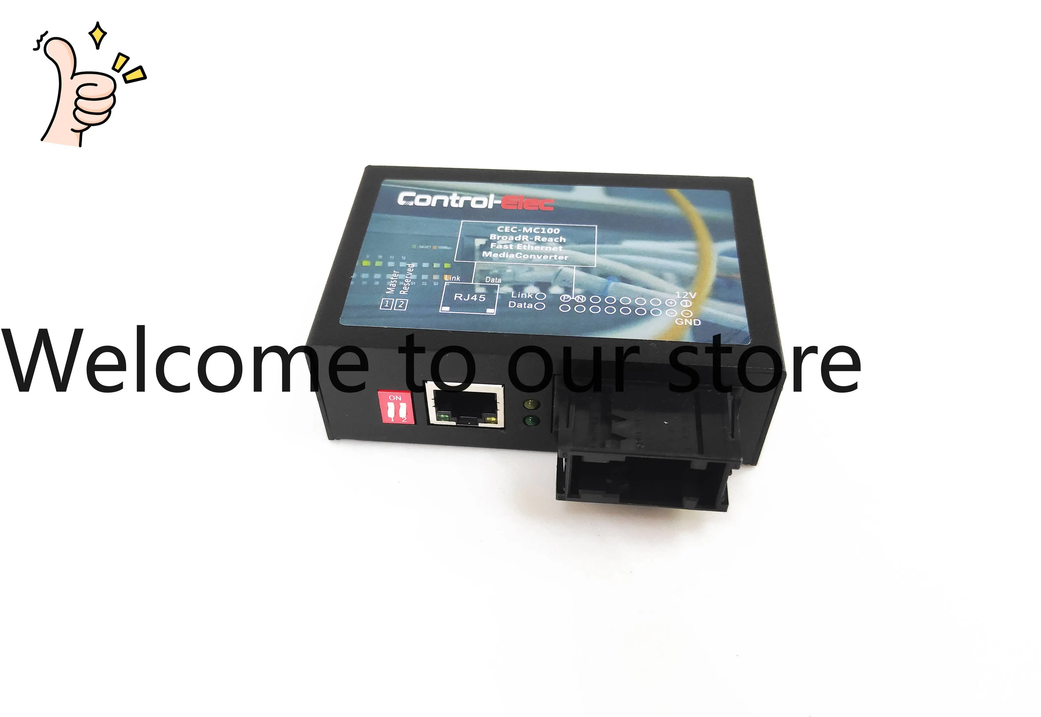 Automotive Ethernet Converter, Compatible With Technica 100BASE-T1 BroadR-Reach To RJ45