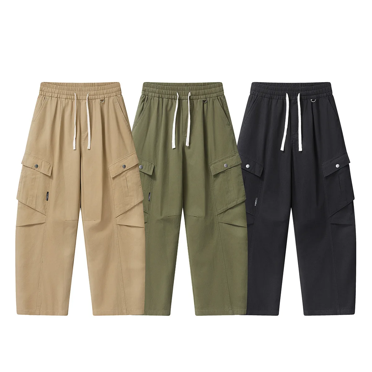 

Retro Japanese Kapital Vintage Men's And Women's Loose Casual Straight Leg Trousers Multi-Pocket Workwear Pants Autumn Style