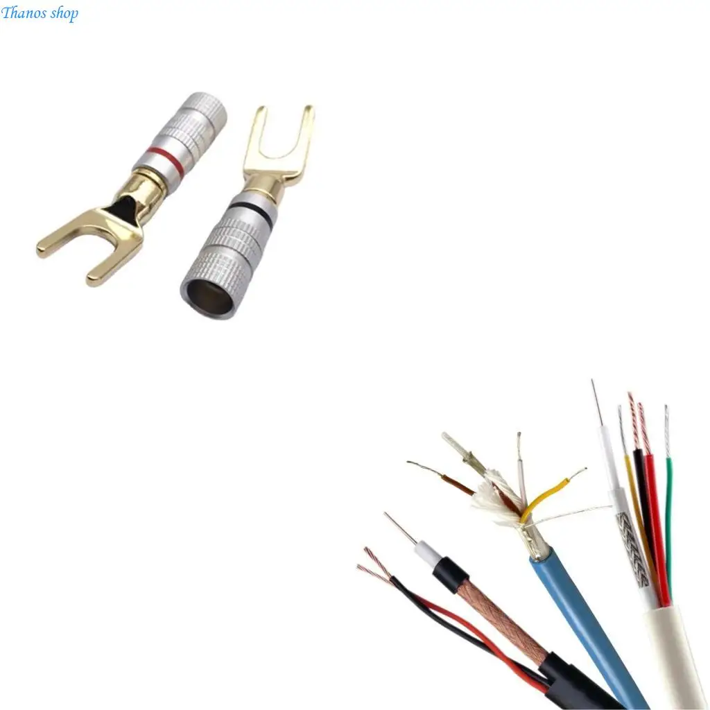 

4 -миллиметровый золотой банановый вил -разъем