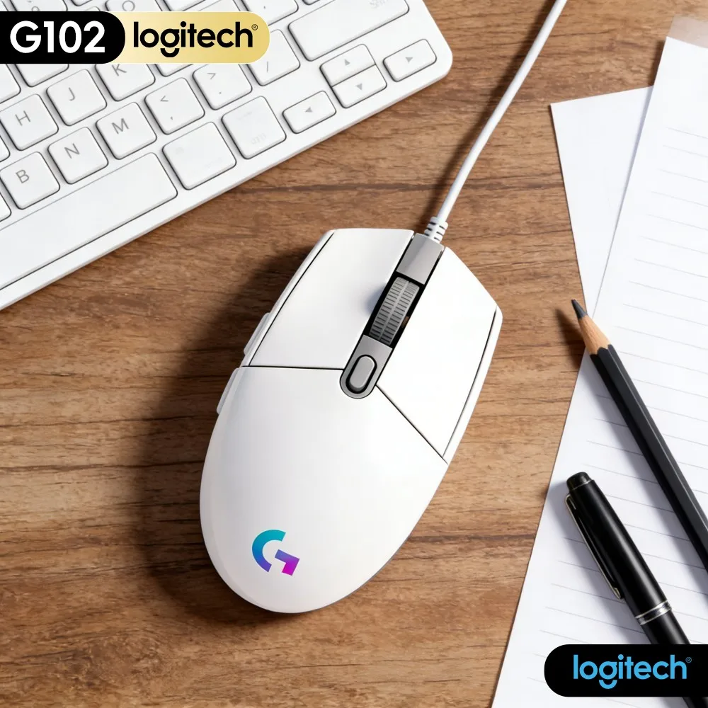Logitech G102 Wired Gaming Mouse,Multi Grade DPI Selection,Adapt Picture Editing Web Browse And Competitive Gaming