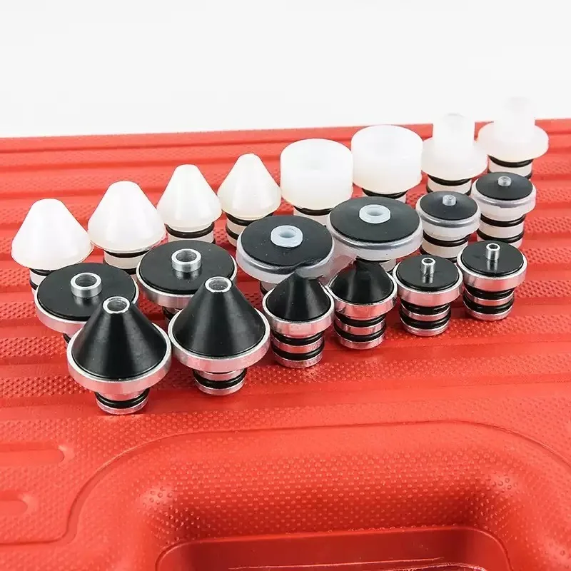 Car Air Conditioning Leak Detector Tool Pipe Test Plug Kit For Auto Ac Pipeline Leak Checking Repair Maintenance Accessory
