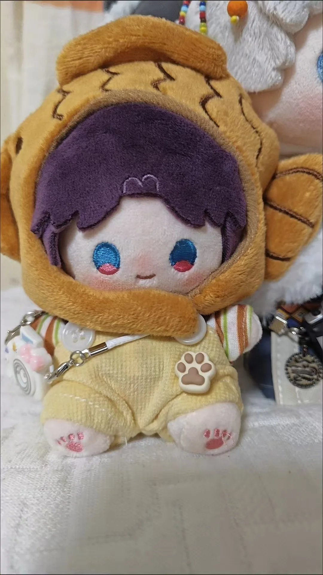Love and Deepspace Xavier Zayne Rafayel ralayo Sylus 10cm Cotton Doll Hat Idol T-shirt shorts Plush Doll-Hat Hood Head Cover Cap