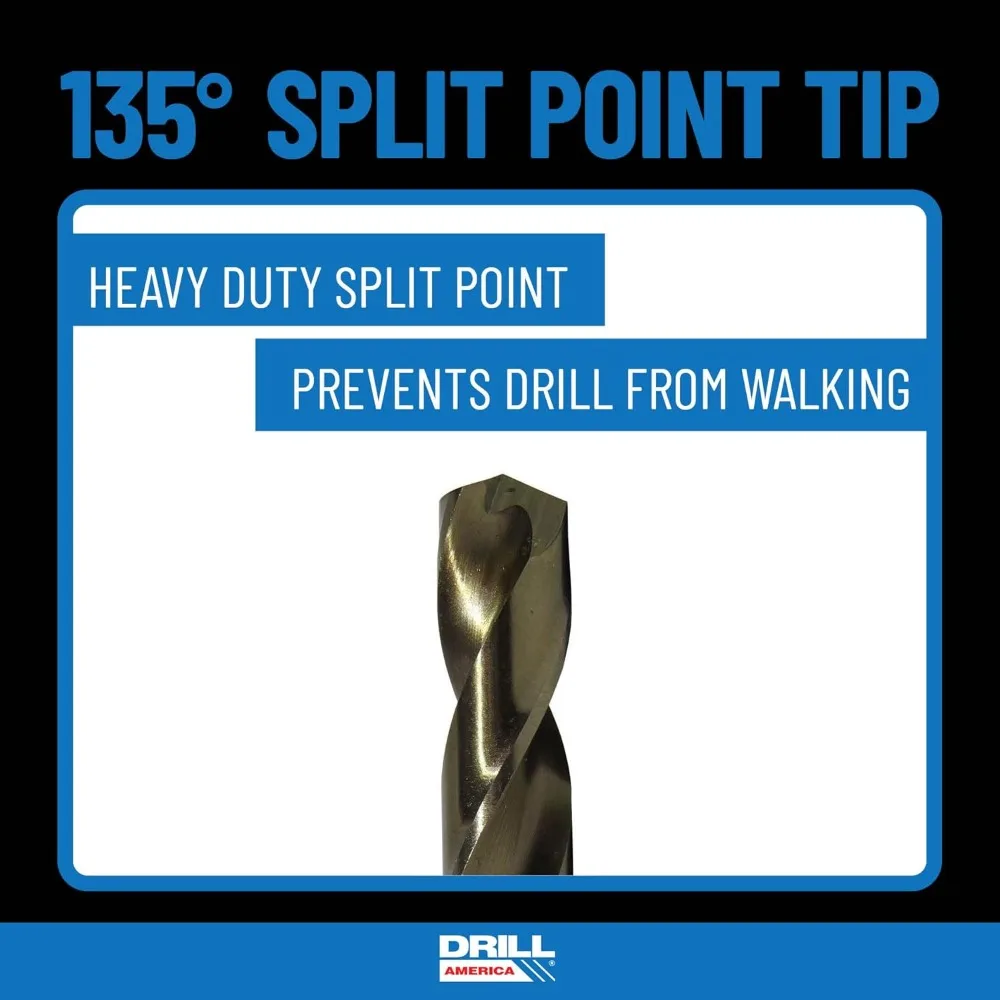 ชุดดอกสว่านเหล็กโคบอลต์ M35 จำนวน 29 ชิ้น พร้อมกล่องเก็บทรงกลม (1/16 ถึง 1/2 นิ้ว)