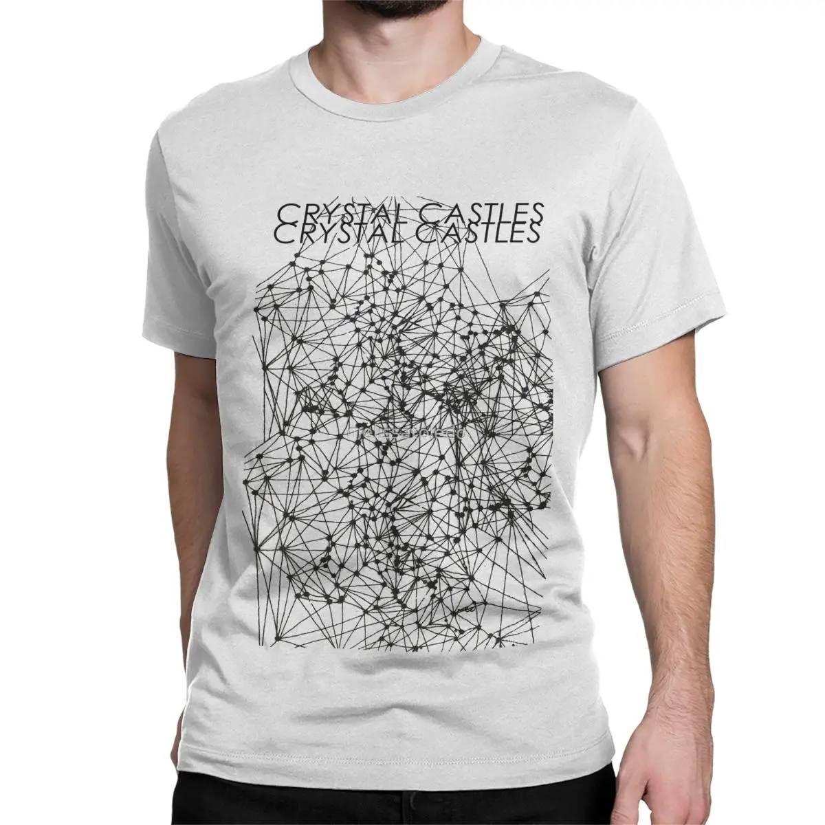 Music Crystal Castles T Shirts Men Women's Pure Cotton Novelty T-Shirts O Neck Tee Shirt Short Sleeve Tops Gift Idea