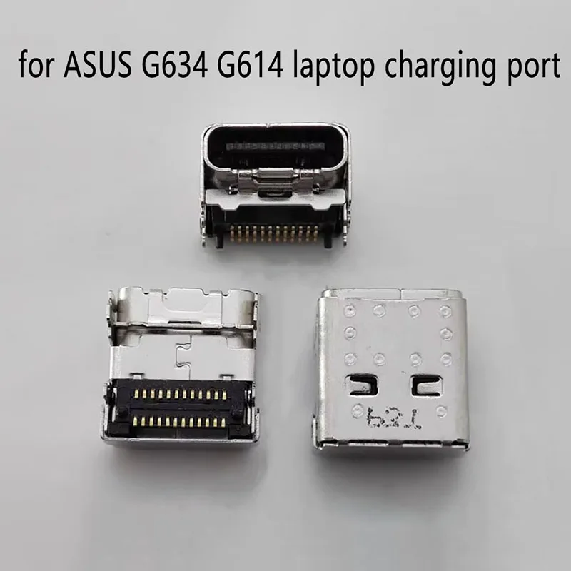 

2PCS type c 24P Female USB Connector for ASUS G634 G614 Laptop Charging Port Type-C Interface Dual Row 24 Pin Tail Plug Socket