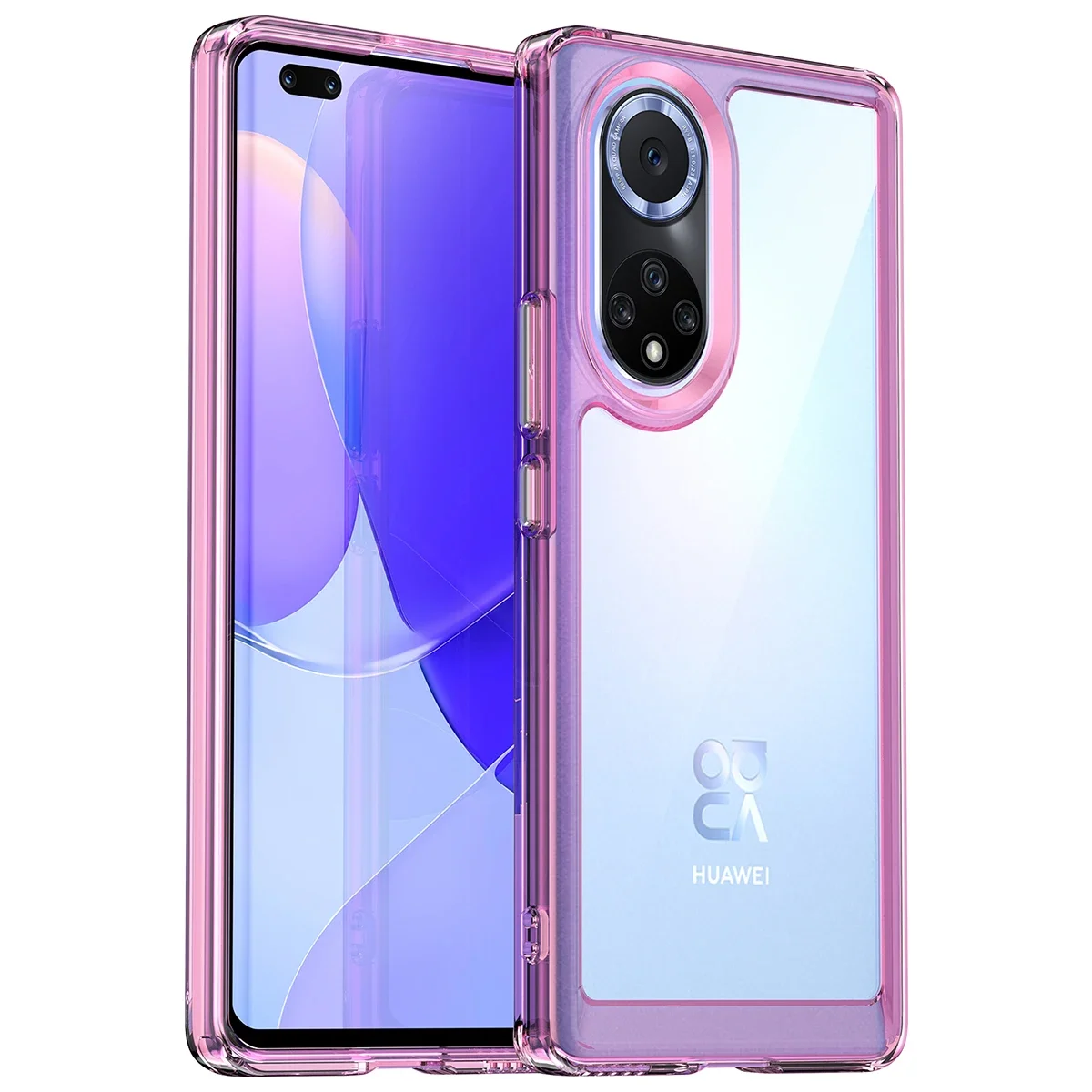 Crystal Clear Acrílico Caso Voltar para ASUS, Flexível Banhado Capa de Botão, Soft Bumper, Shell do Telefone, Zenfone 9, 8