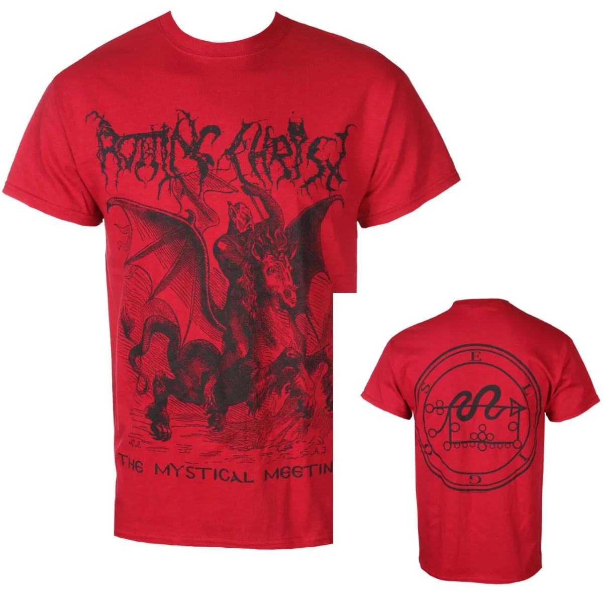 Pop Rotting Christ Graphic Cotton T-shirt Unisex Summer Short Sleeve Fashion Brand Tee Luxury Casual Vintage Tees