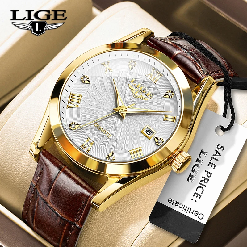 

LIGE 2024 New Luxury Mens Watch Casual Fashion Quartz Watches Men Business 30M Waterproof Luminous Wristwatch Male Reloj Hombre