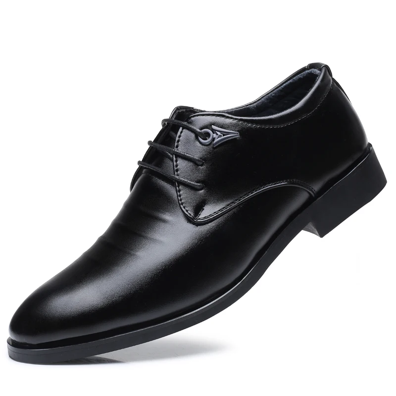 Leather Shoes for Men Luxury Formal Dress Male Plus Size Party Wedding Office Work Slip Business Casual Oxfords Loafers Fomer