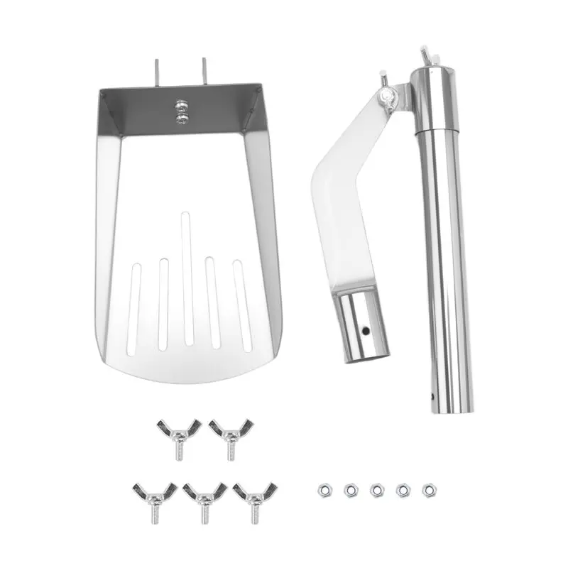 Portable Gutter Cleaning Shovel Aluminum Alloy Cleaner Leaf Scoop Spoon Gutter Scoop Tool For Roof Gutters Leaves Dirt-AC17