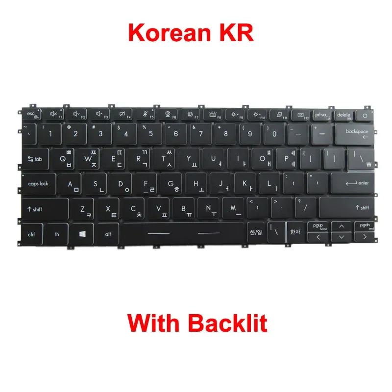 Black White Laptop Backlit Keyboard For MSI Summit E13 Flip Evo A11MT MS-13P2 MS-13P3 Japanese JP Korean Thailand Portugal New