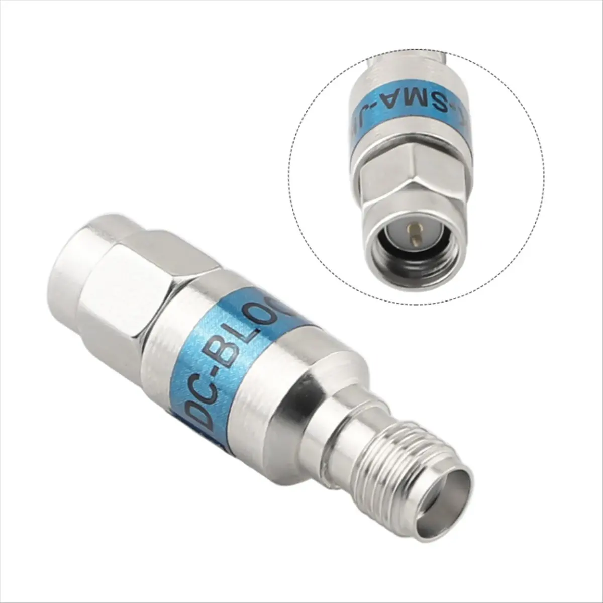 A72Z SMA DC Block DC 6GHz 2W Ternary Alloy DC Block Tri- Alloy Straightener Insulator Signal Connector Accessories