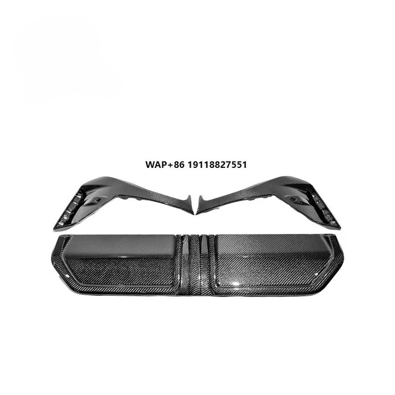 

2023+ G20 MP Style 3-PC Carbon Fiber Rear Bumper Diffuser Splitter for G20 3 Series M340i LCI