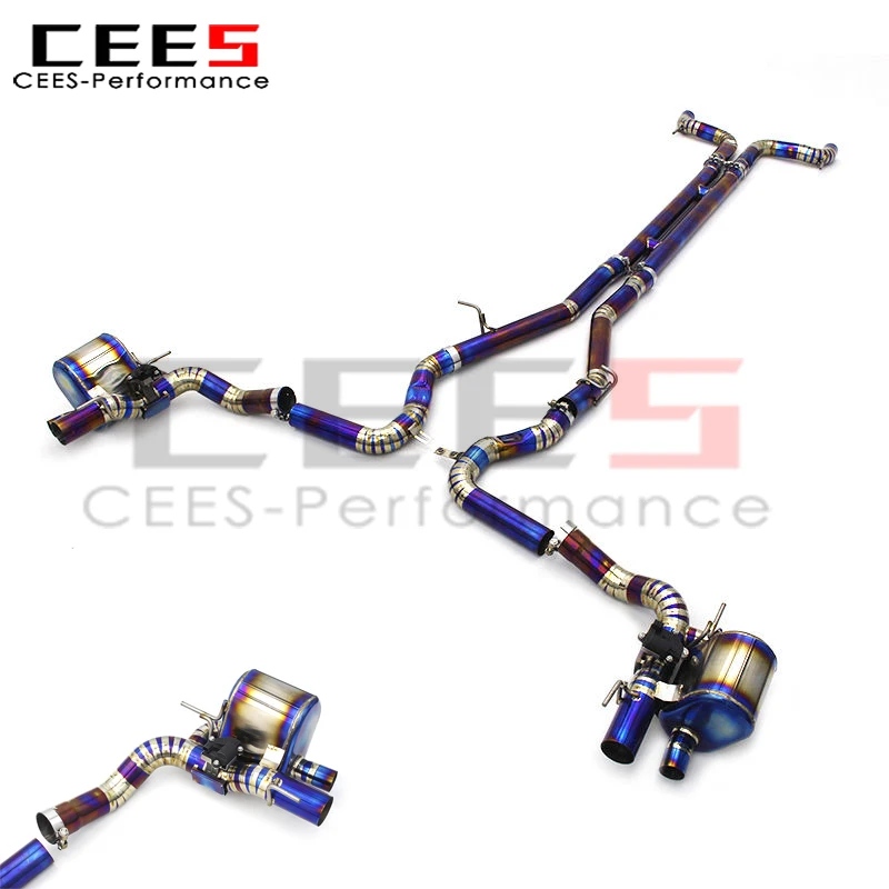 CEES for Maserati Levante 3.0T Exhaust Pipe Valved Sport Exhaust System Catback Exhaust Muffler