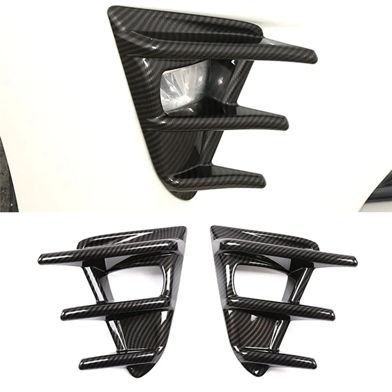 

AW-Fog Light Bezel Covers Front Bumper Grille For Toyota 86 FT86 GT86 ZN6 2016-2020 Carbon Fiber