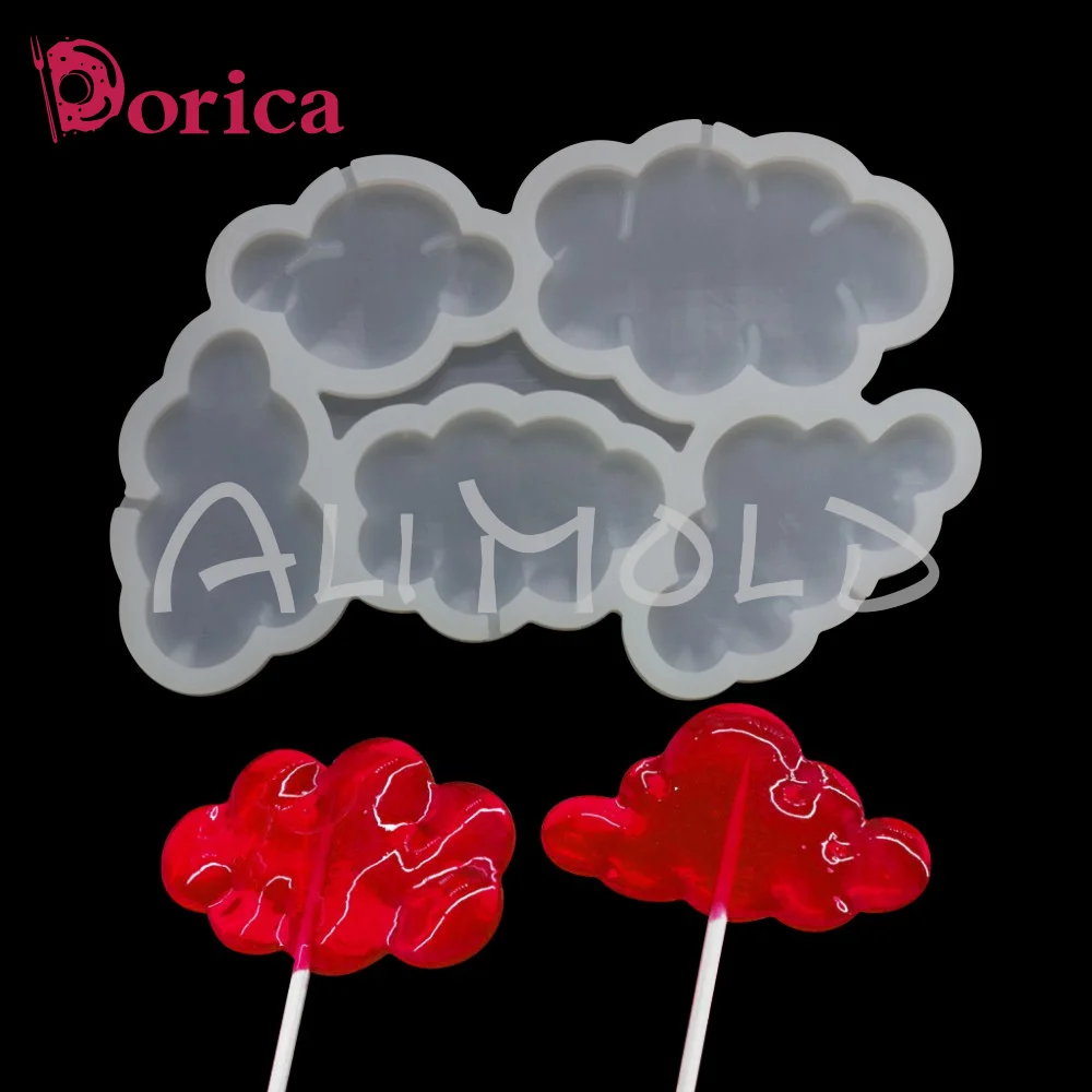 

Dorica Cloud Shape Resin Mold Chocolate Lollipop Silicone Epoxy Mould Cake Decorating Tools Kitchen Supplies Bakeware