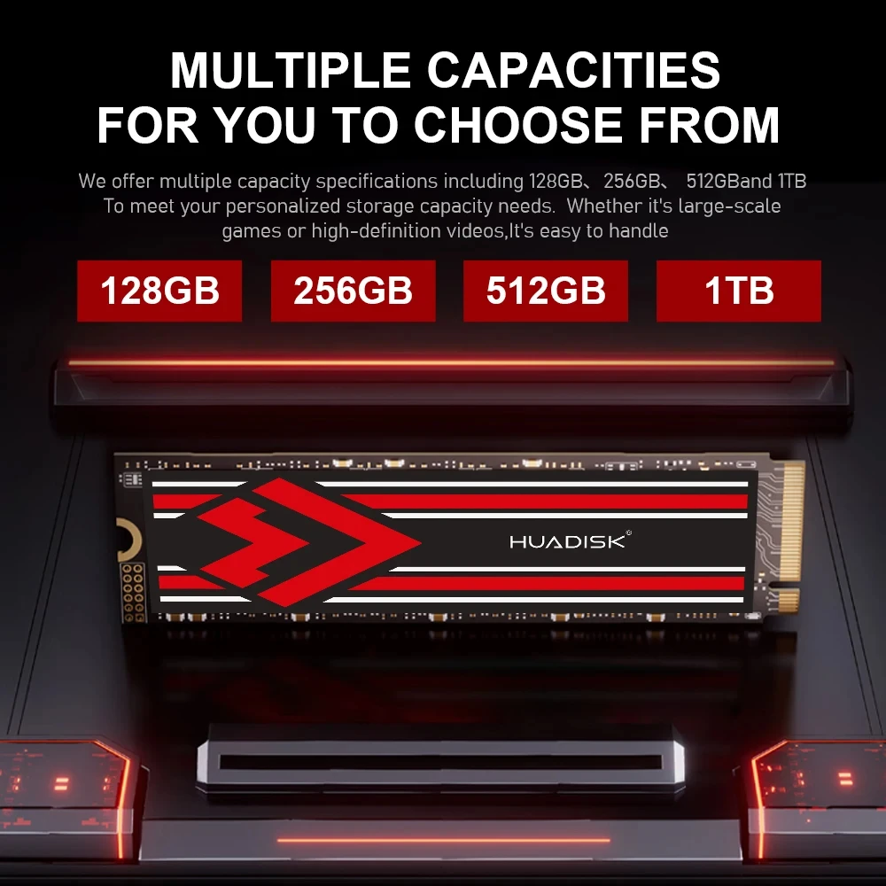 Huadisk M2 SSD 128gb 256gb 512gb 1tb NMVE SSD M.2 2280 PCIe3.0x4 Internal Solid State Drives for Desktop Notebook Computer PC