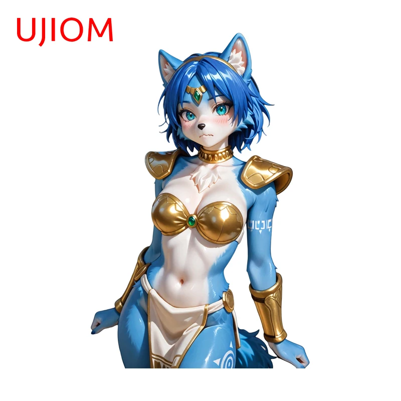 UJIOM Furry Artistic Anime Figure Wall Sticker Funny Waterproof Graphics Decal Suitable For Exquisite Wallpapers For Kids