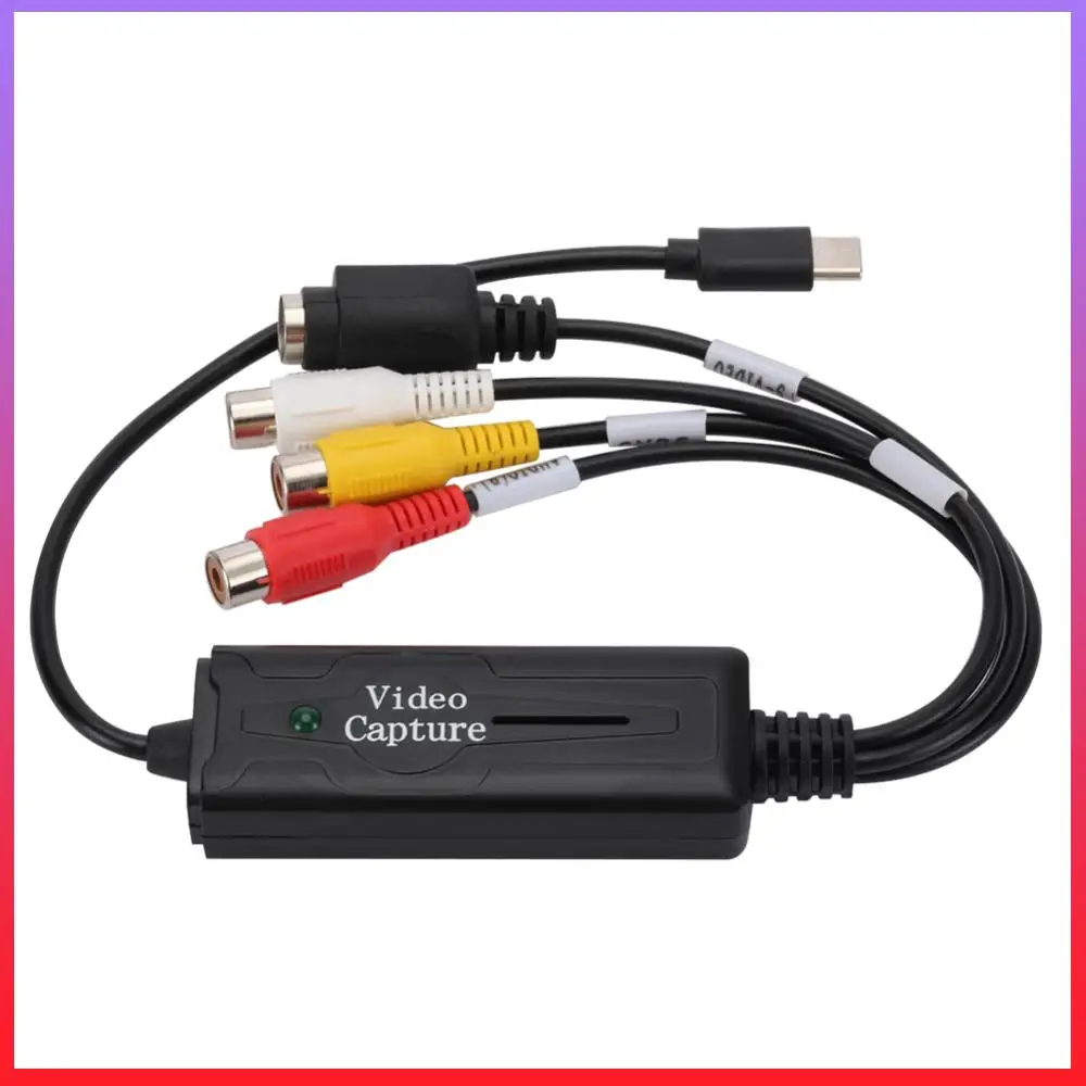USB 3.1 Audio Video Capture Card Adapter DVD/VCD/MP4 Type-C Easy Cap Video Audio Converter Audio Capture Adapter Converter