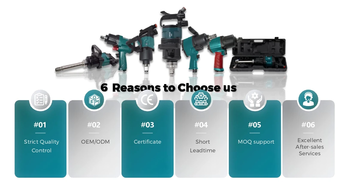 1 Inch Professional Industrial Pneumatic Wrench High-Torque 2800 N-m Heavy Tools OEM Air Impact Wrench - view 6