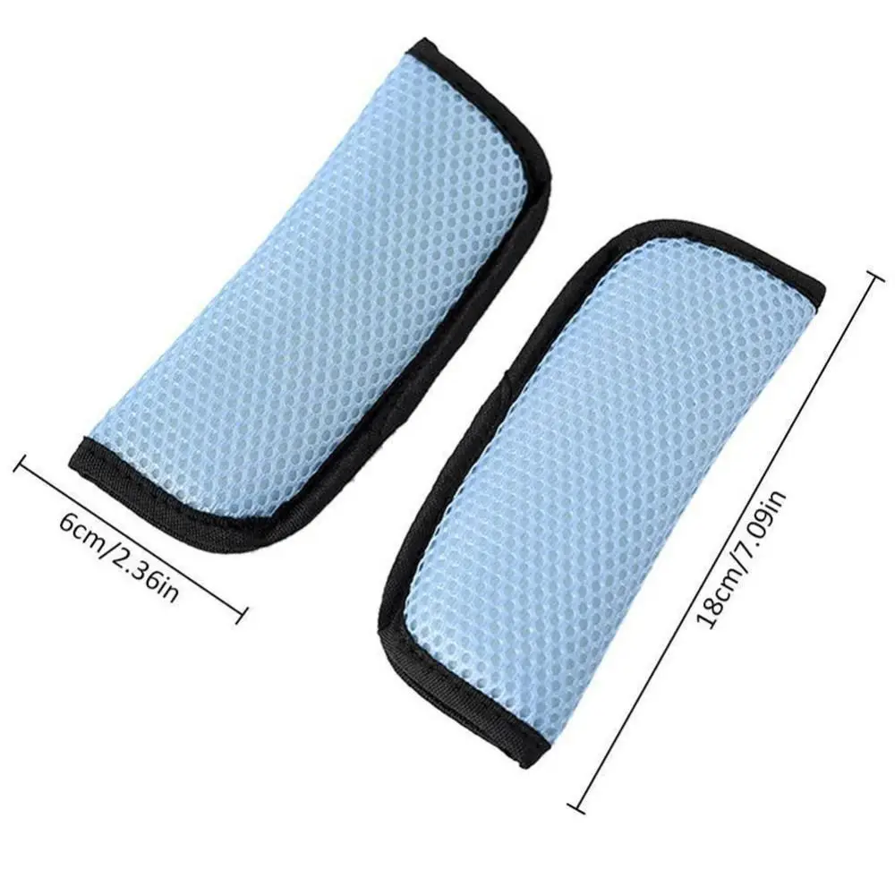 Arnés cómodo de seguridad para niños, almohadilla acolchada de protección, funda de hombro para coche, cinturón de seguridad, cojín, 1 par