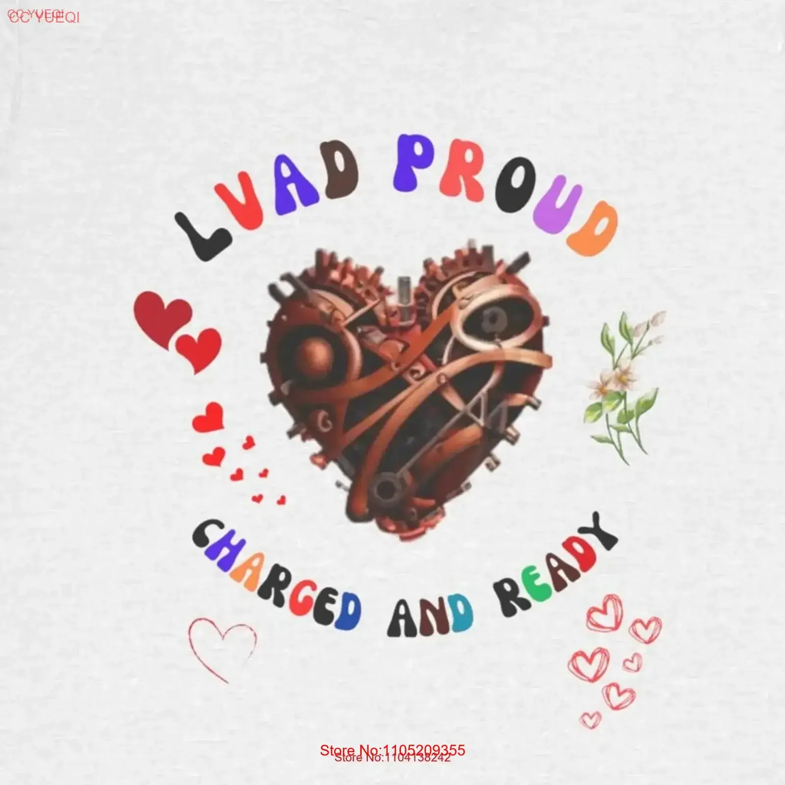 Lvad تي شيرت Heartmate III مضخة جراحة القلب Vad أمراض القلب بالامتنان مدى الحياة معجزة ممرضة فخور خمر مغسول قليلاً