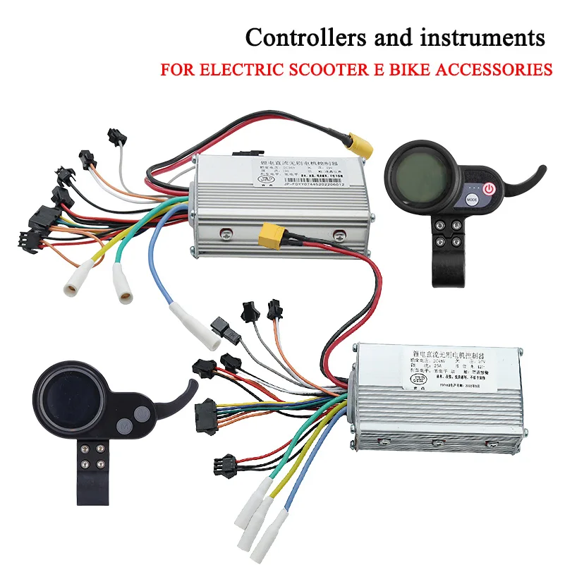 For JP 48V 25A Controller Brushless Motor+36-48V Dashboard Meter Kit for JP Electric Scooter Accessories