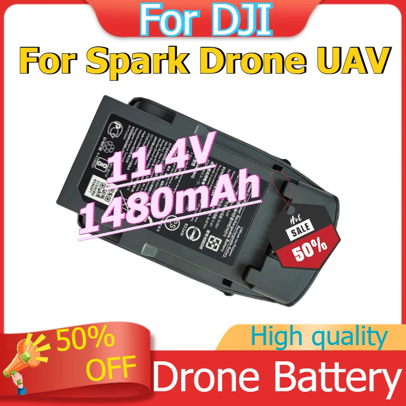 

For DJI Spark Drone UAV Upgraded Drone Battery High Quality Replacement Flight Batteries 11.4V 1480mAh