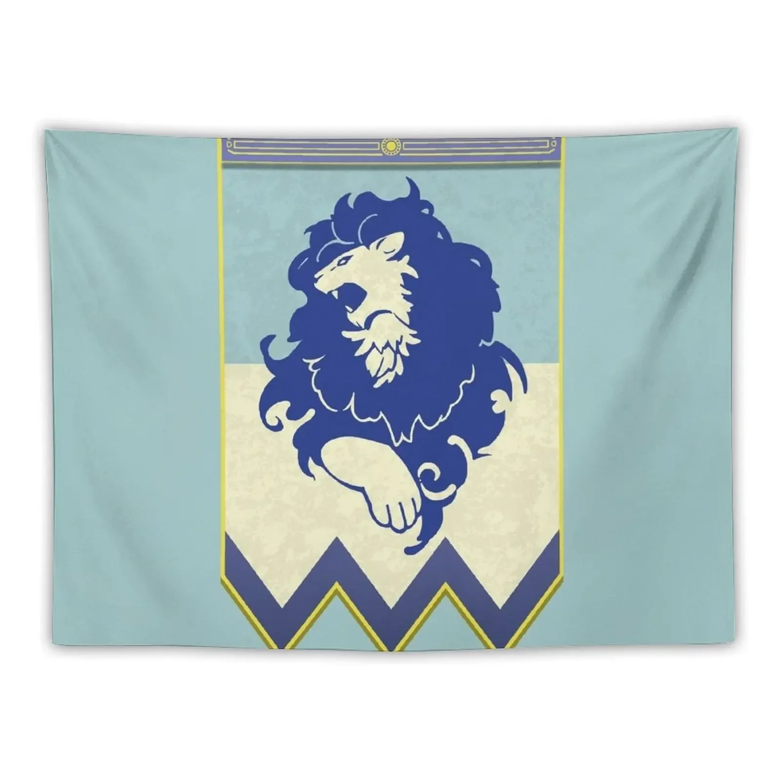 

Fire Emblem 3 Houses: Blue Lions Banner Tapestry Wall Tapestries Mushroom Tapestry