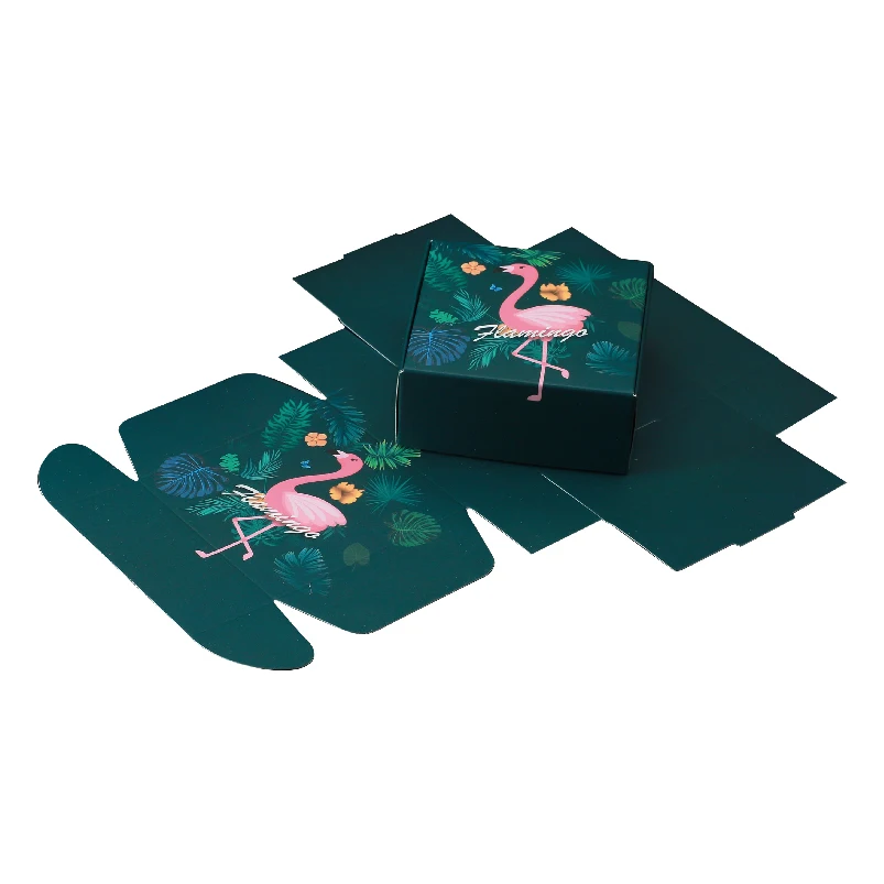 10pcs/lot Flower And Bird Pattern Small Jewelry Box Foldable Handmade Soap Packaging Box Lovely Mermaid Boxes For Gifts