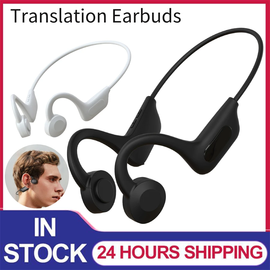 YYK-Q33 Bone Conduction Translation Earbuds Bluetooth Earphone Open Ear Wireless Real-time Two-Way Translation Sport Earbuds