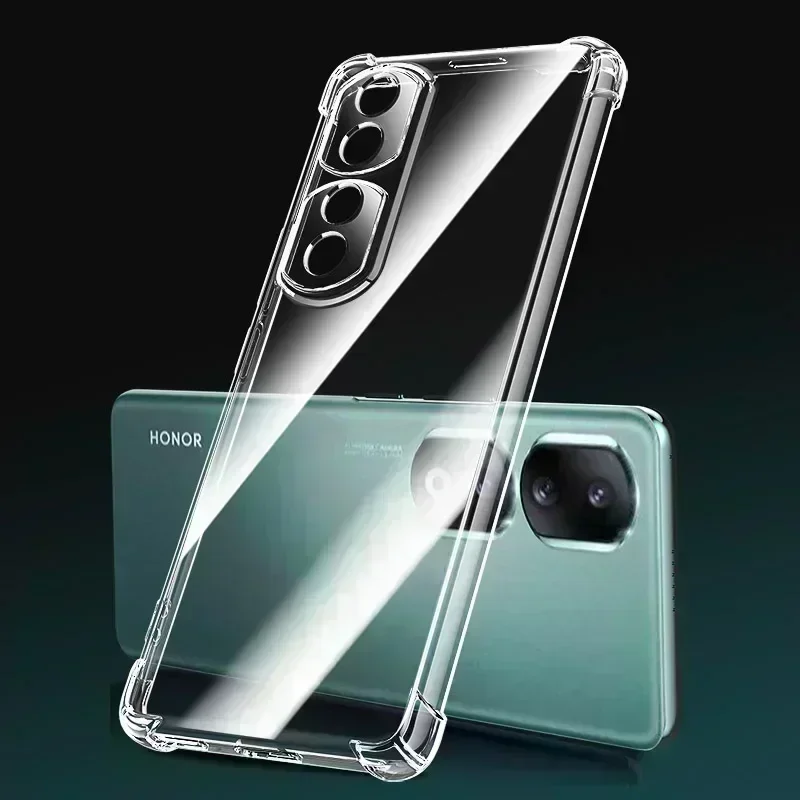 Transparent Shockproof Case For Honor 90 80 70 Pro 60 50 30 Lite Soft Silicon Shell X6 X7 X8 X9 X10 X20 SE X30 X40 GT Back Cover