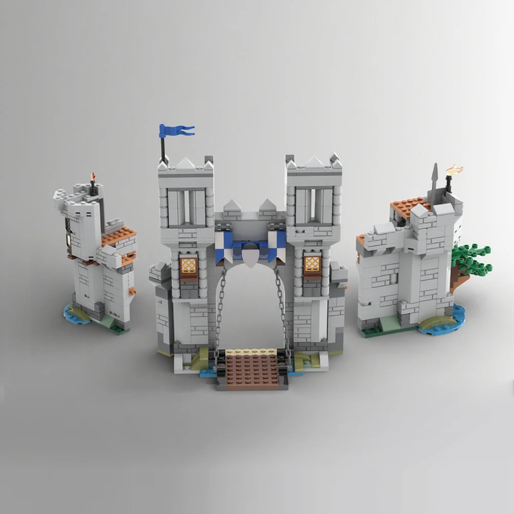 

1611PCS MOC Medieval Architecture Model Knight Castle Expansion Edition Building Blocks DIY Assembly Toy Children Boy Gift Set