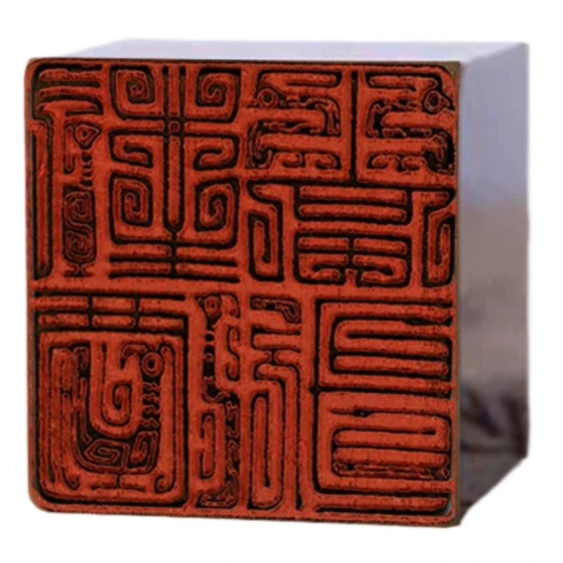 Plum Orchid Bamboo Chrysanthemum Finished Stamp Calligraphy Painting Top Corner Finished Seals Ox Horn Handmade Personal Seals